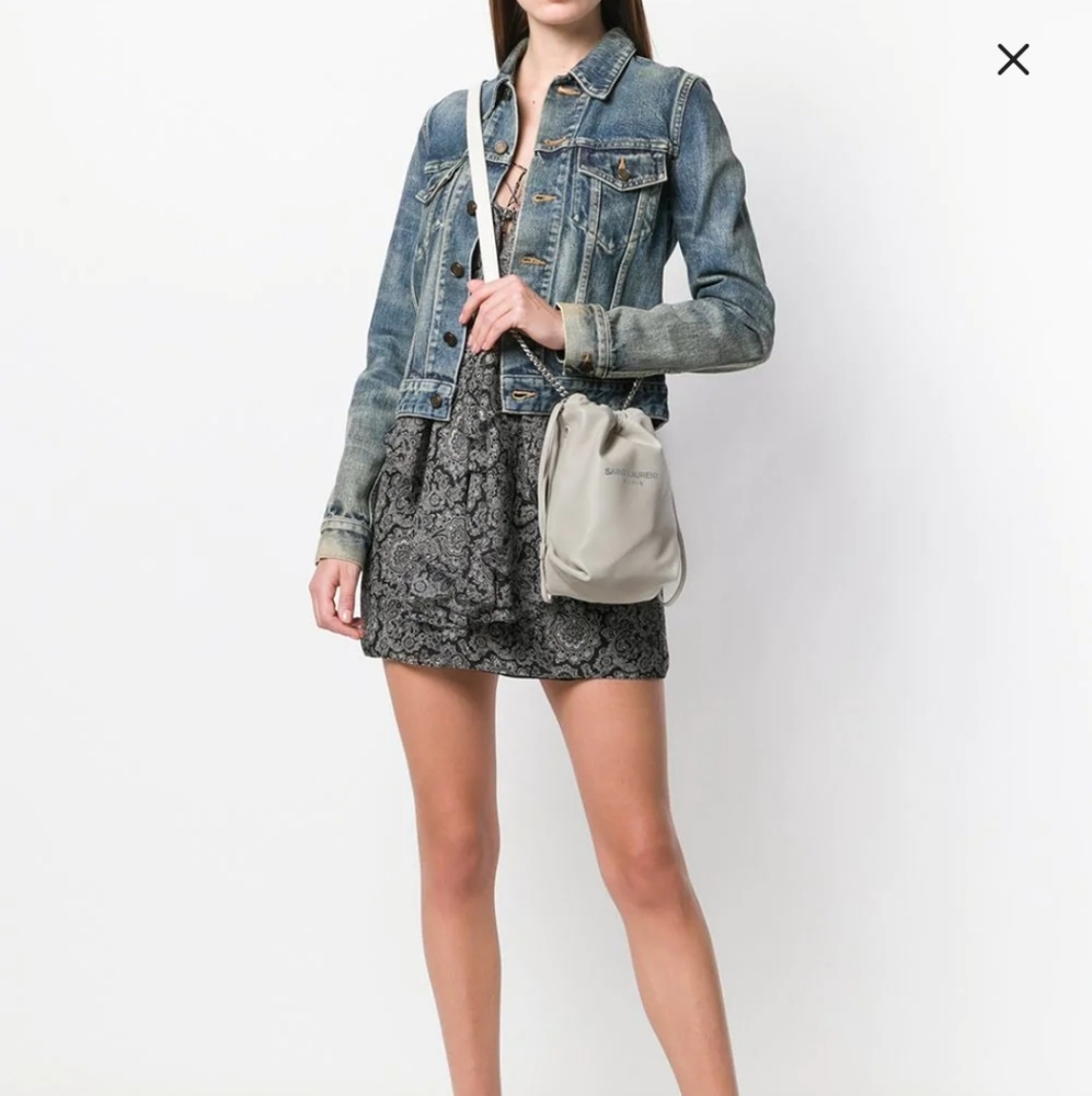 NWT Saint Laurent Small Teddy Bucket Bag